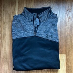 Under Armour Heathered Gray and Black Pullover